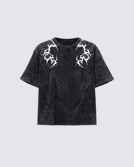 Vintage Washed Tribal Print T-Shirt