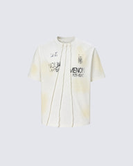 Retro Washed Unique Pleated Versatile T-Shirt