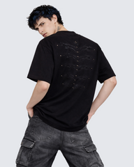 Studded Flame Spine T-Shirt