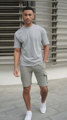 Capo UTILITY Cargo Short - Light Grey