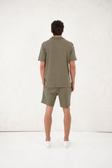 Capo Pleated Shorts - Olive
