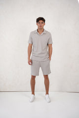 Capo Pleated Shorts - Light Grey