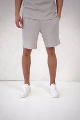 Capo Pleated Shorts - Light Grey