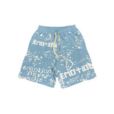 Mixed Emotions Blue “Graffiti” Shorts