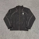 Trapstar zipper jacket stand collar jacket sports pants unisex loose casual sports suit (1)