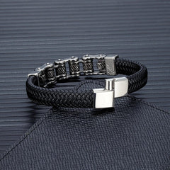 Wanderer’s Chain & Leather Bracelet