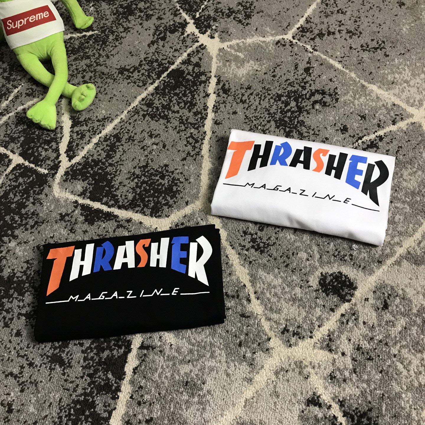 Thrasher 2026 Summer New Collection Round Neck Flame Short Sleeve Casual Loose-Fit Unisex Sports T-shirt
