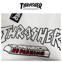 Thrasher Magazine Splatter Logo Loose Casual Summer T-Shirt - Unisex Streetwear.