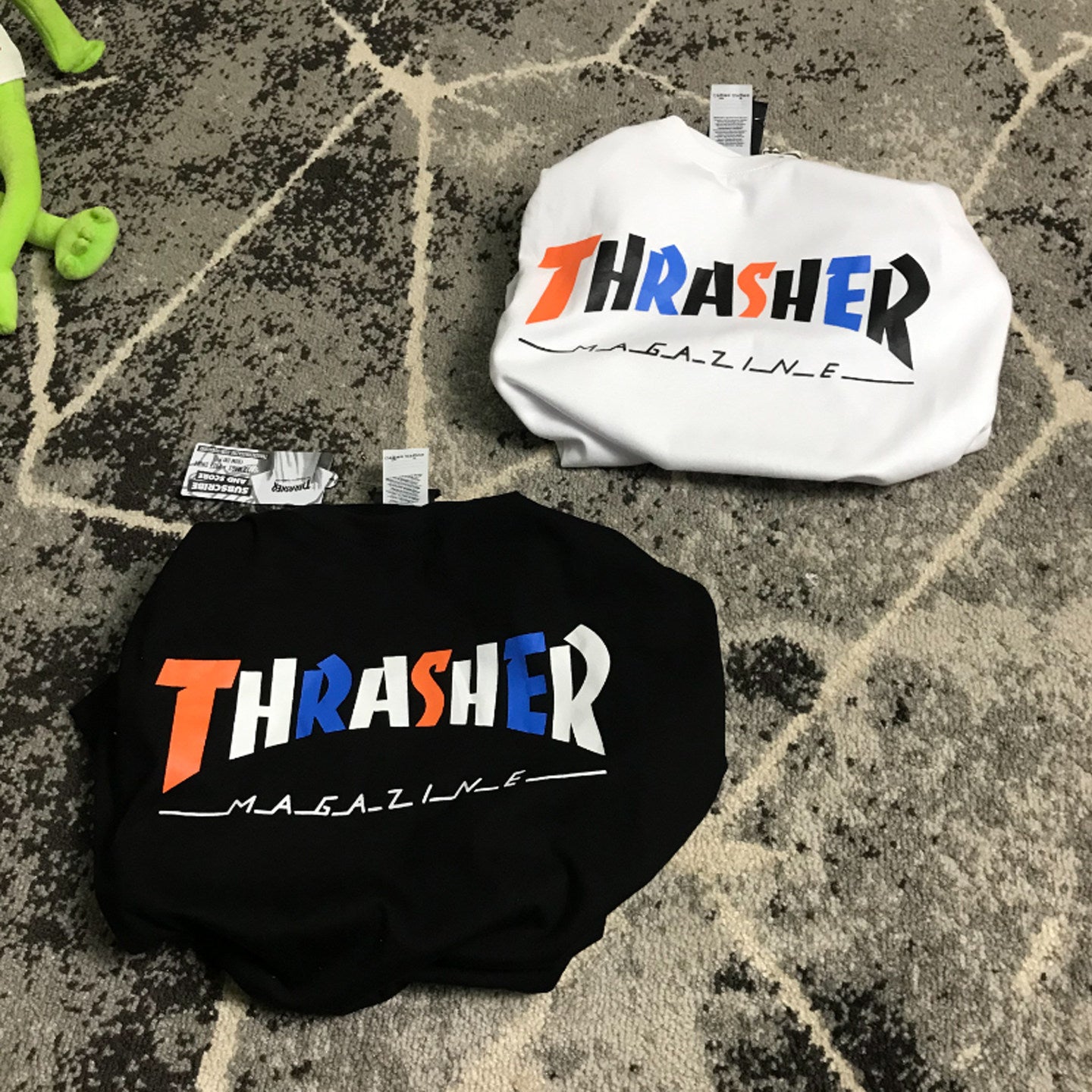 Thrasher 2026 Summer New Collection Round Neck Flame Short Sleeve Casual Loose-Fit Unisex Sports T-shirt