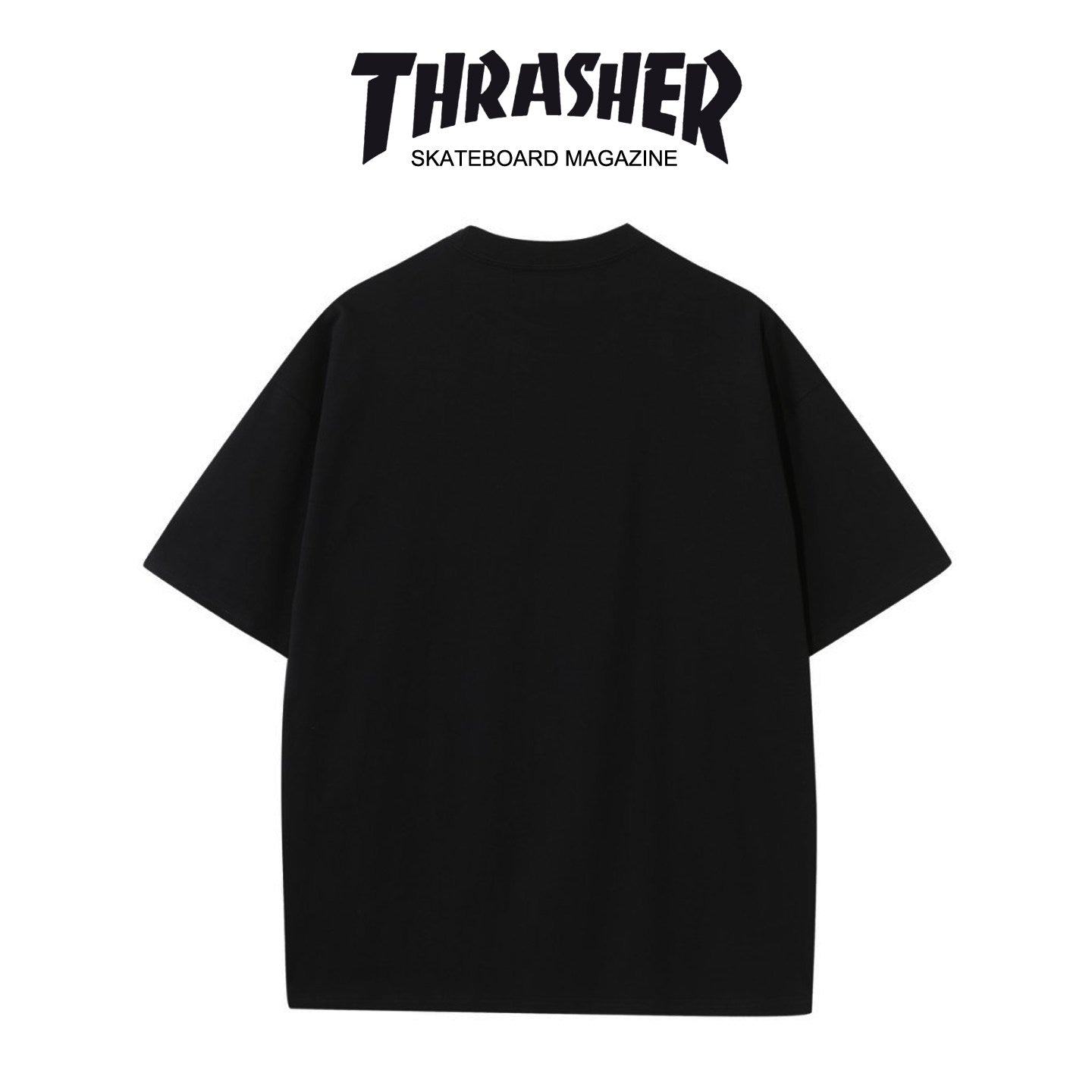 Thrasher Magazine Bold Color Logo Loose Casual Cotton Tee - Unisex Street Fashion.