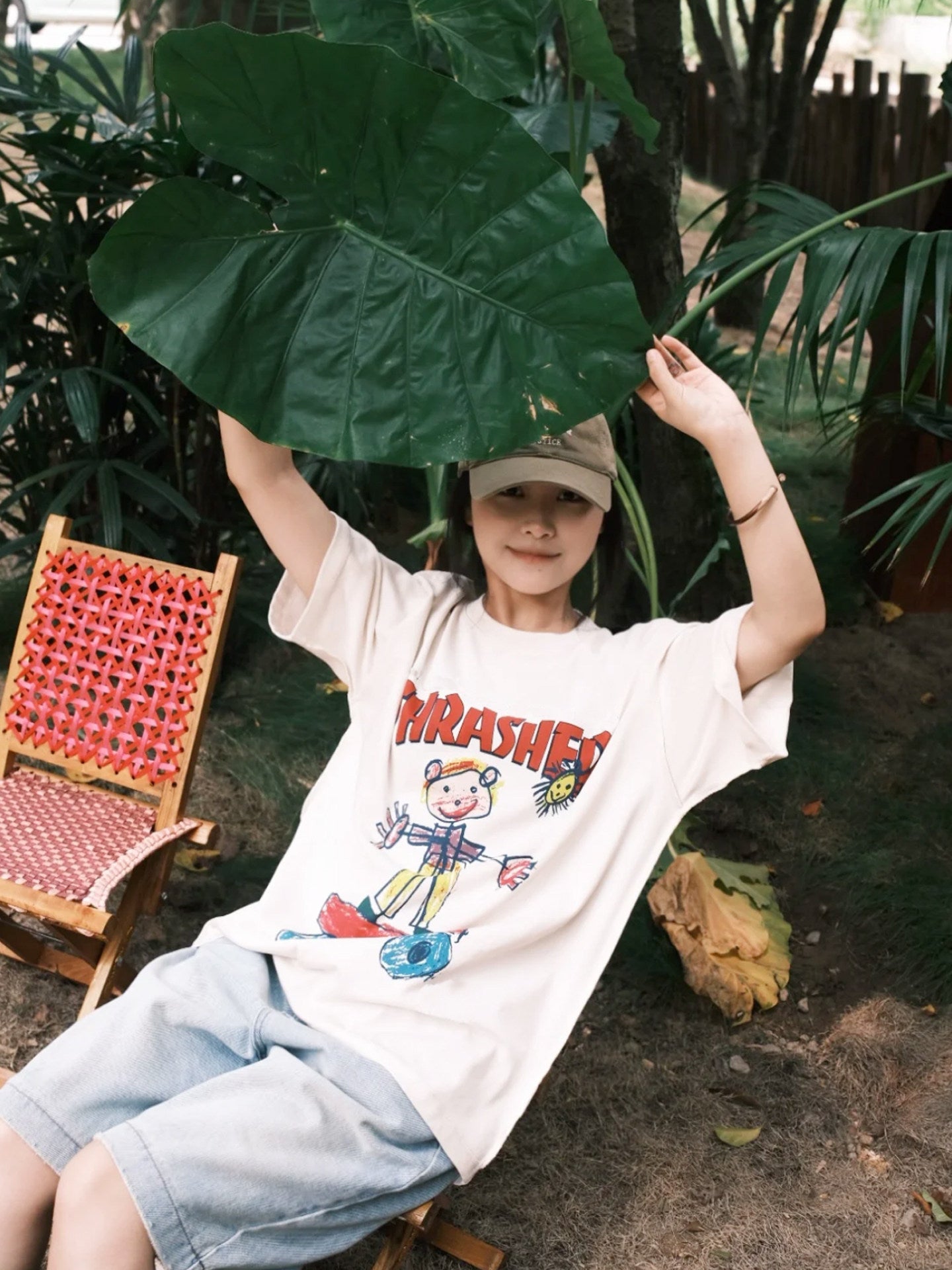 Thrasher Skateboard Logo Printed Loose Comfortable Summer T-Shirt.
