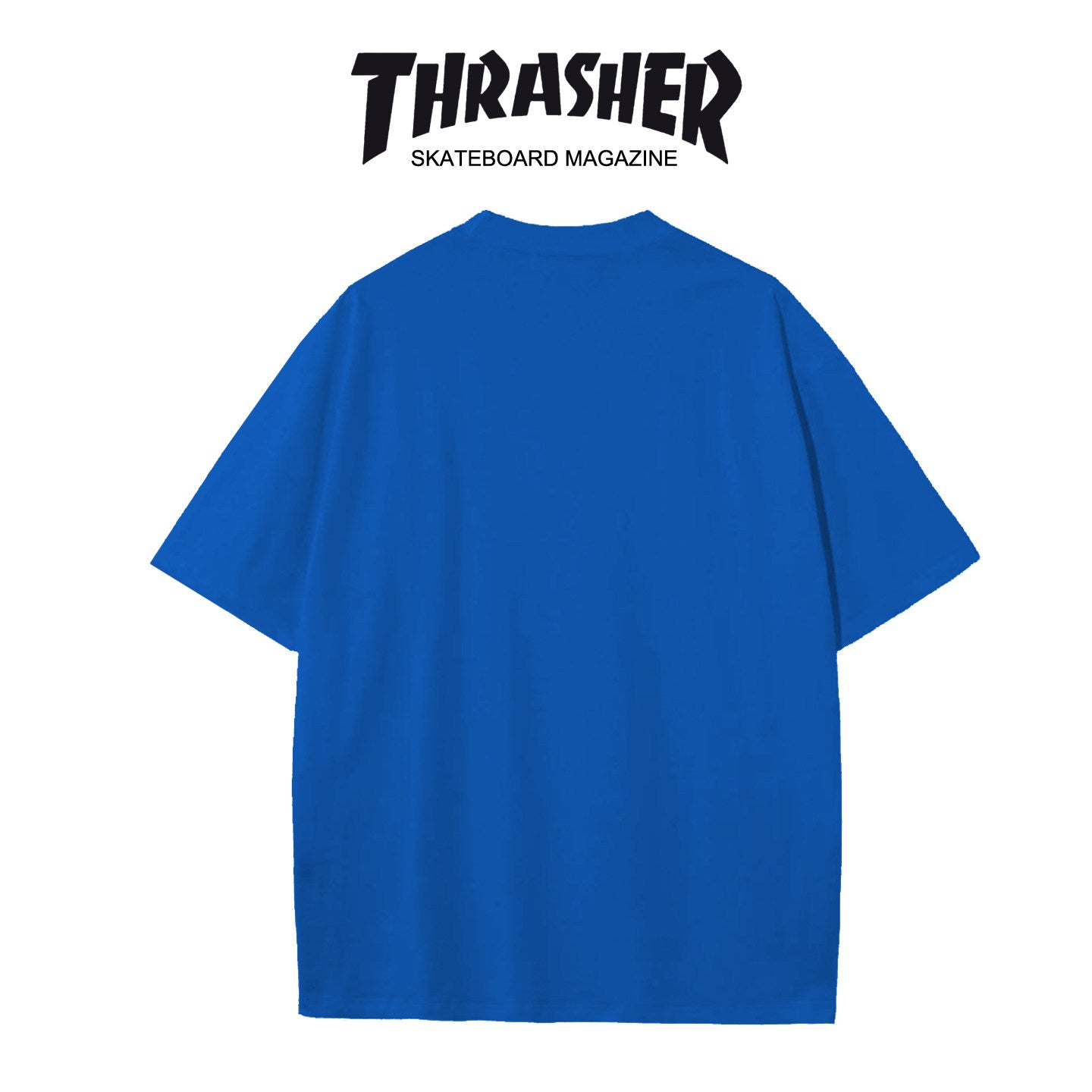 Thrasher Revista Print Loose Fit Cotton Tee - Unisex Street Fashion Skateboard Brand.