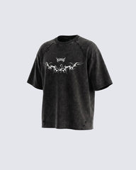 Vintage Bleach Washed Tribal Wing T-shirt