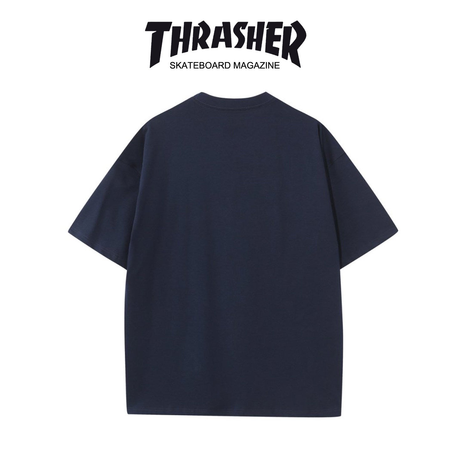Thrasher Skyline Graphic Print Loose Fit Short Sleeve T-Shirt | Street Skatewear Black Tee.