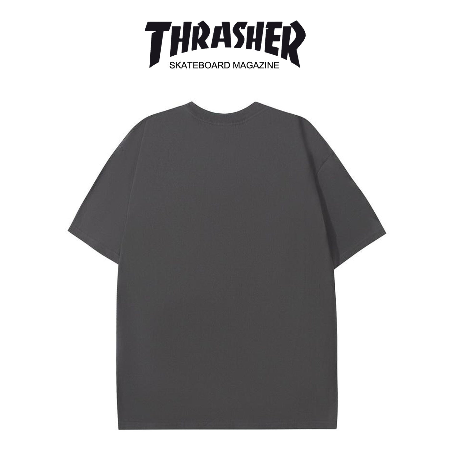 Thrasher VOY MACHINE Loose Fit Cotton Tee - Unisex Street Fashion Skateboard Brand.