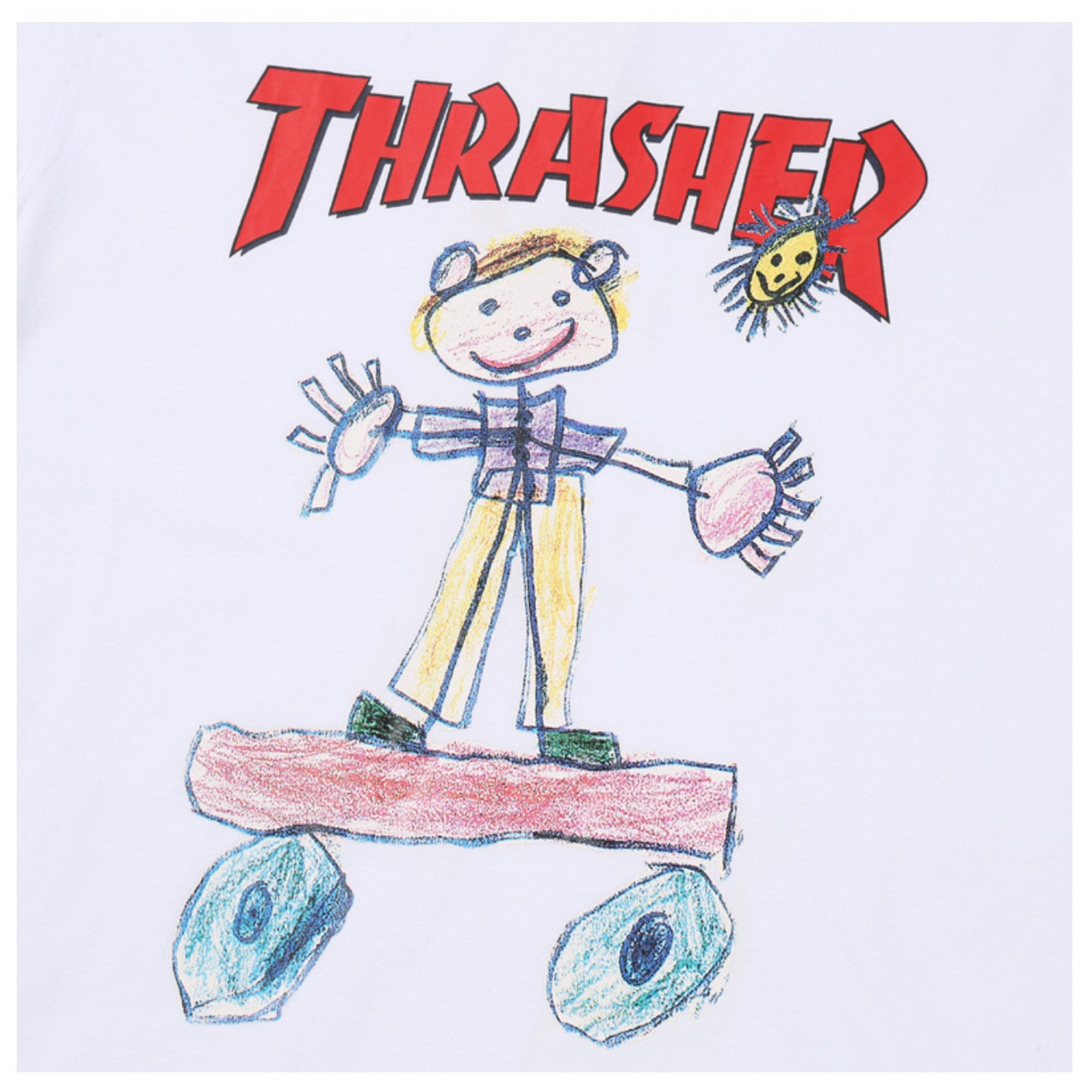 Thrasher Skateboard Logo Printed Loose Comfortable Summer T-Shirt.