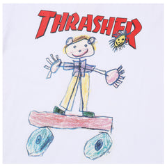 Thrasher Skateboard Logo Printed Loose Comfortable Summer T-Shirt.