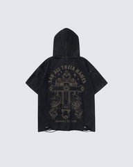 American Vintage Printed Hooded T-shirt