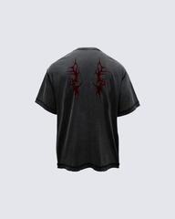 Gothic Angel Graphic Oversized T-shirt