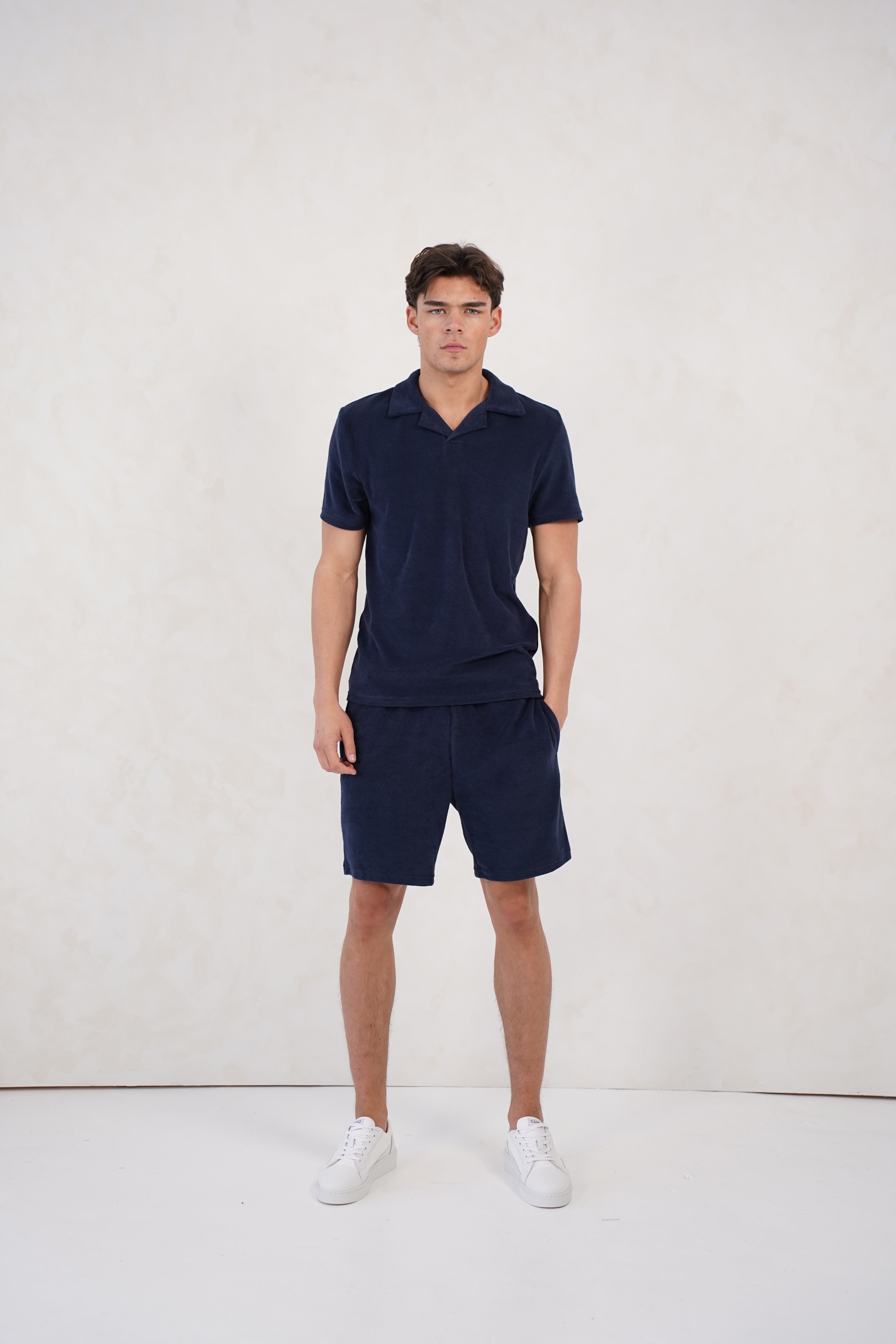 Capo Towelling Shorts - Navy