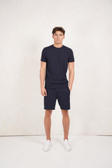 Capo Textured Tape Shorts - Navy