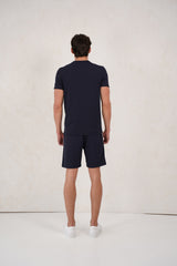 Capo Textured Tape Shorts - Navy