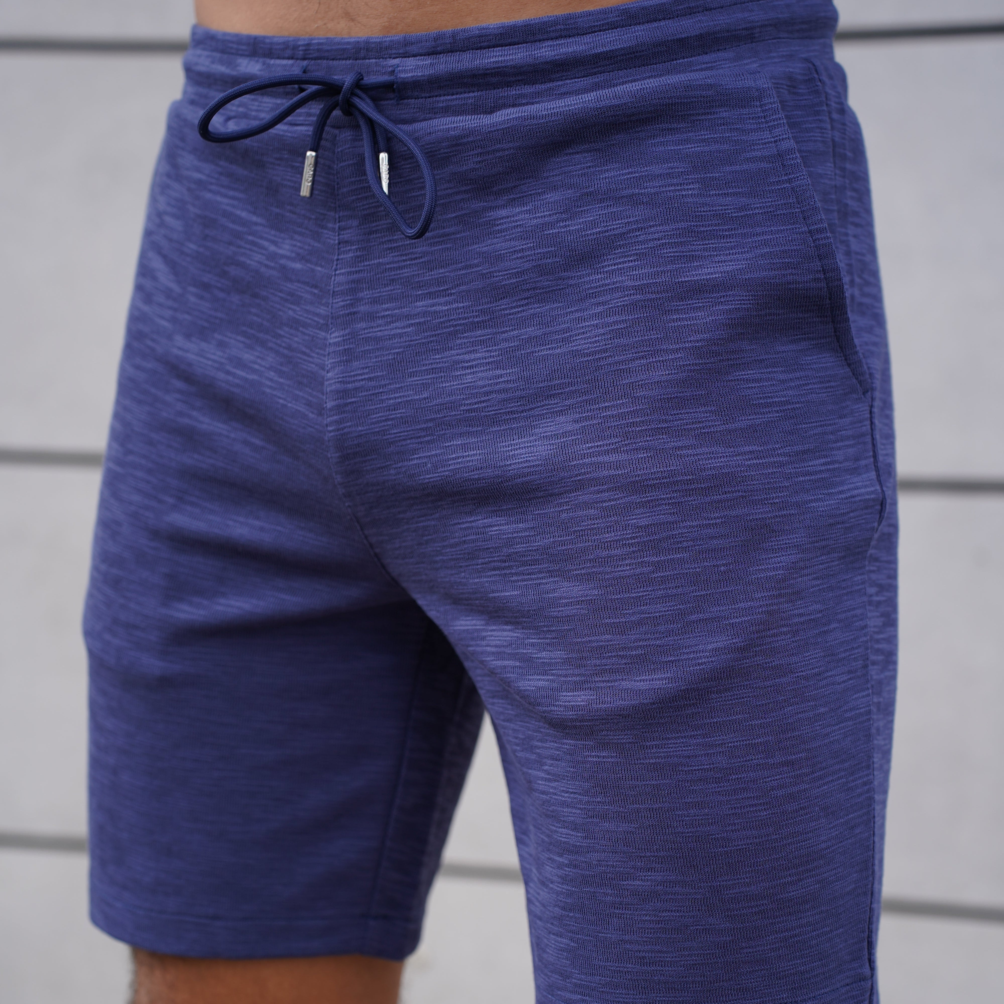 Capo Jersey Slub Shorts - Navy
