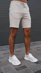 Capo Jersey Slub Shorts - Stone Grey