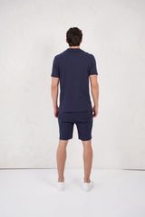 Capo Pleated Shorts - Navy