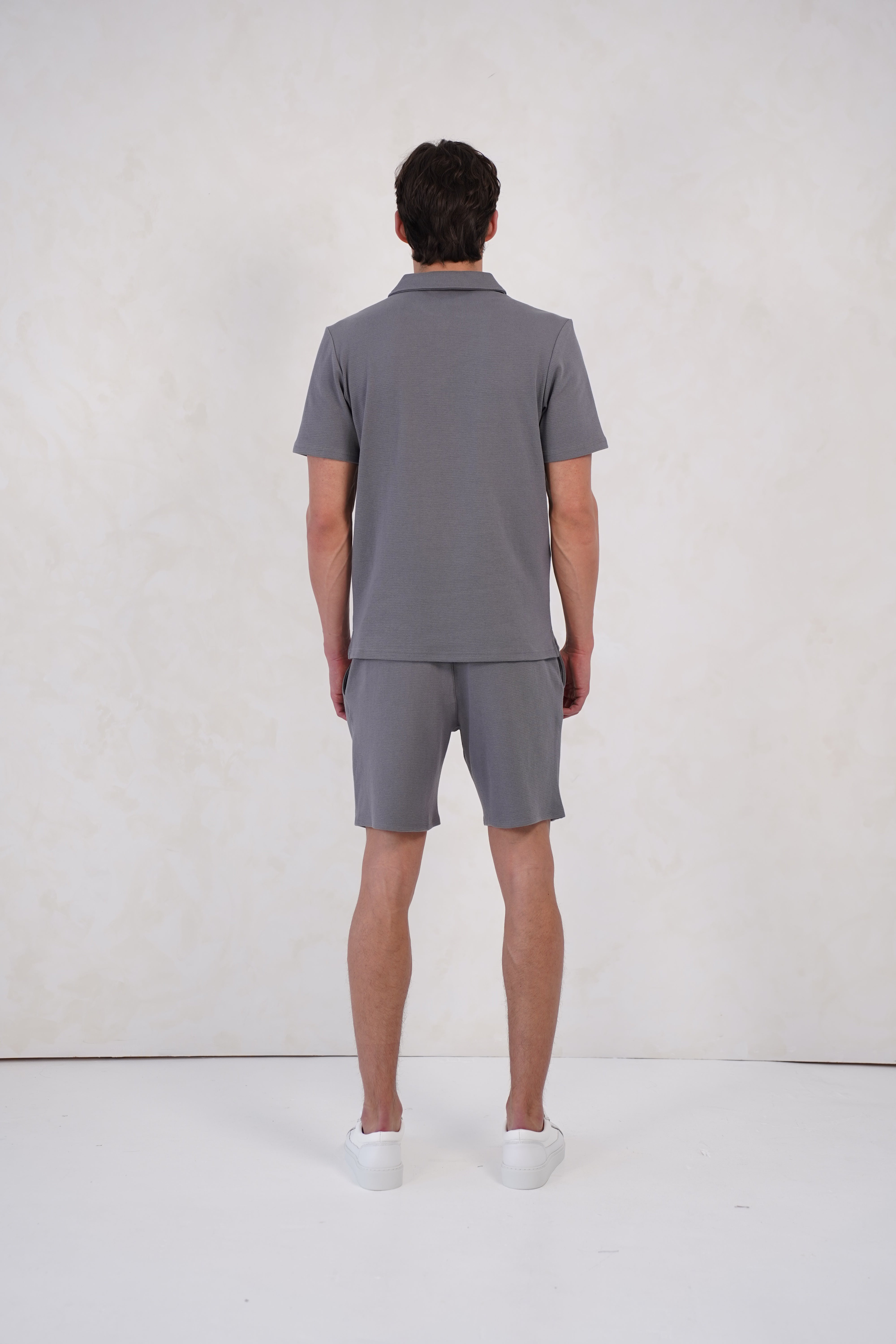 Capo Textured Shorts - Grey