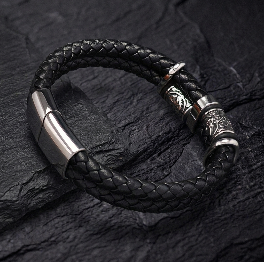 Celtic Knot & Vegvisir Dual Bracelet