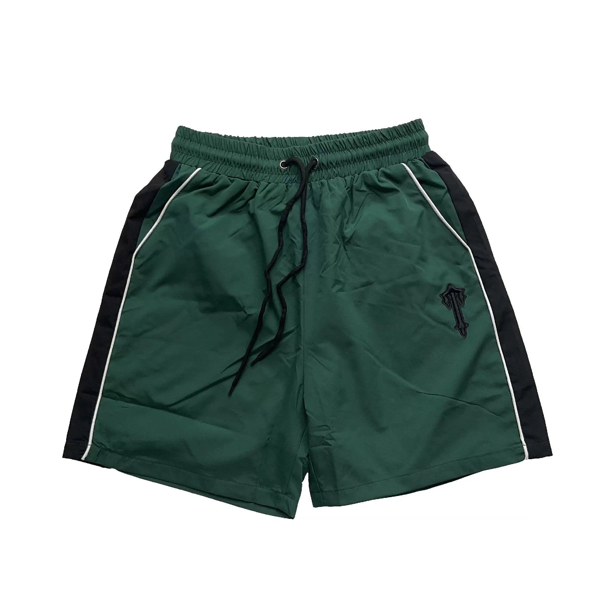 American High Street Trapstar Summer 3D Embroidery Casual Loose Color blocked Trendy Shorts Sport Couple Same Style (2)