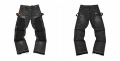 GALLERY DEPT JEANS Street Hip Hop Piercing Embroidered Loose Straight Casual Men's Jeans (21)