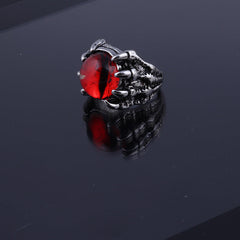 Geometric Devil's Eye Opening Adjustable Skull Rings