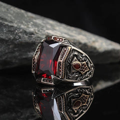 Men's Vintage Punk Style Alloy Hand Jewelry Rings