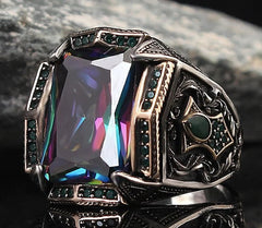Men's Vintage Punk Style Alloy Hand Jewelry Rings