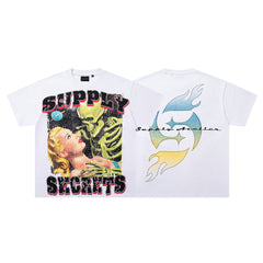 SUPPLY Secrets Boxy White T‑Shirt