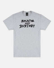 SKATE AND DESTROY - TSHIRT - GREY