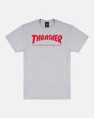 SKATE MAG - TSHIRT - GREY / RED
