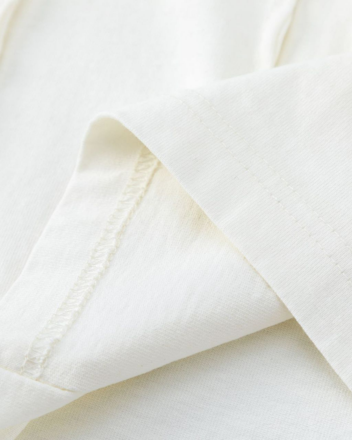 Retro Washed Unique Pleated Versatile T-Shirt