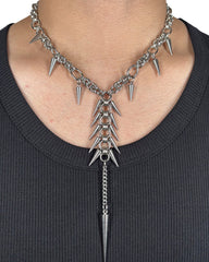 New Punk Spike Tassel Necklace